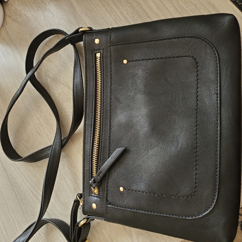Stylish Black Crossbody Bag